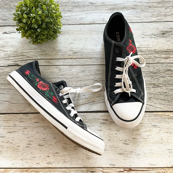 red rose converse